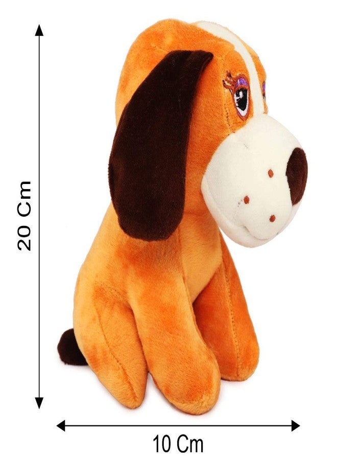 Webby Soft Animal Plush Dalmatian Dog Toy 20cm, Brown - Image 5