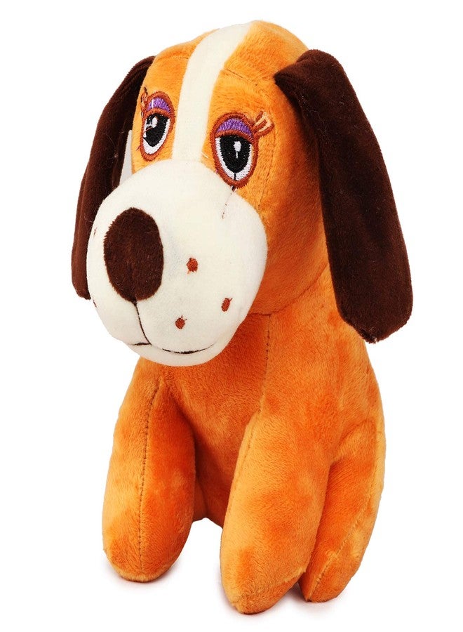 Webby Soft Animal Plush Dalmatian Dog Toy 20cm, Brown - Image 1
