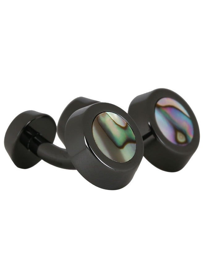 Peluche Zirconium Ceramic Studded with Natural (Semi Precious) Cufflinks for Men - Image 1
