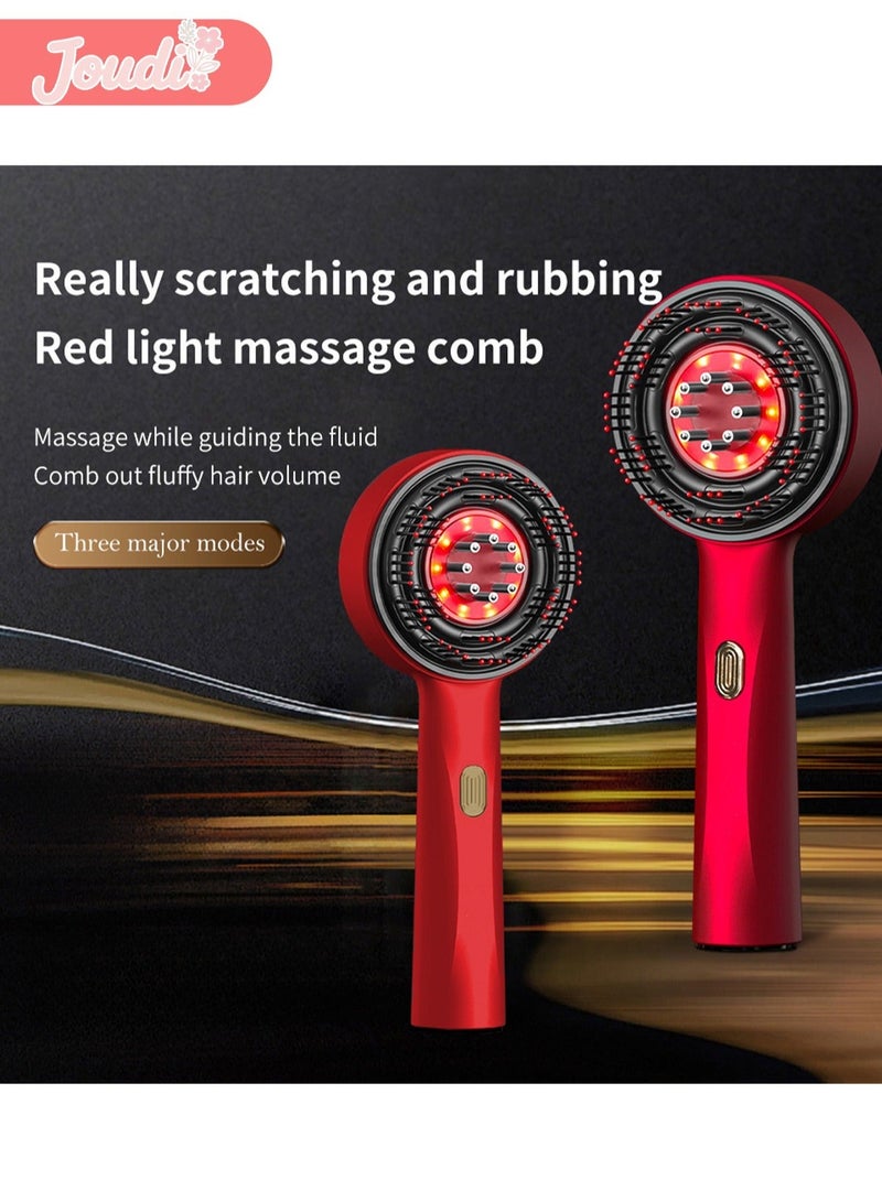 Joudi Electric Massage Comb,Red Light Therapy & Vibration for Anti-Hair Loss with Upgrade 3 in 1 Hair Oil Applicator - Image 2