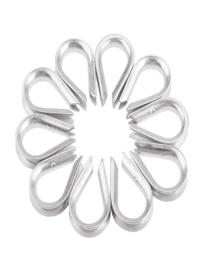 Mtsooning 10PCS Steel Rope Thimble, M3 Wire Rope Cable Thimbles Rigging Replacement for Marine Boat Anchor Stern Splice - Image 1
