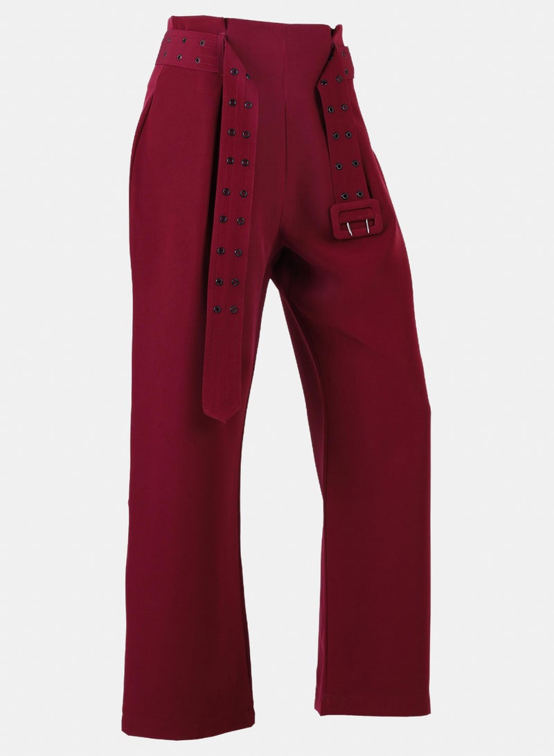 FOREVER 21 Architectural High-Waisted Pleated Trousers - Image 2