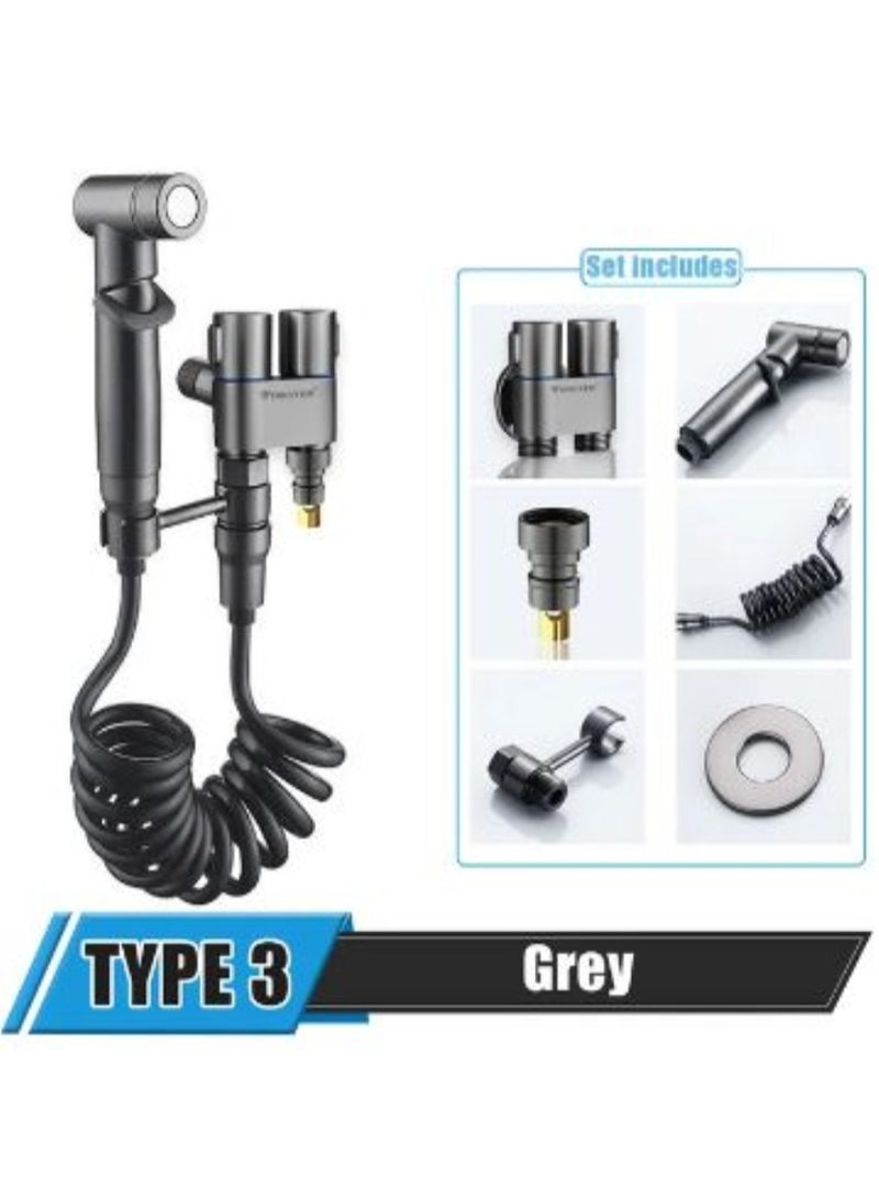 Dual Control Valve Shower Plumbing, Bathroom Sink Multifunction Angle Valve for Bathroom Faucet Connection - Image 1