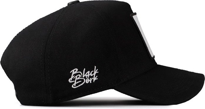 Black Börk Black Bork V2 Baseball Back To Future - 1 Code Logo Unisex Black Hat  - Image 2