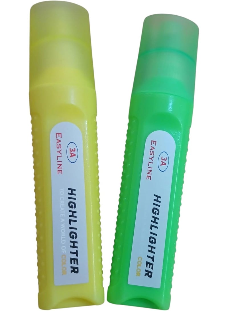 3A 2 Pack of  Highlighter Set 4 Pens LINE. - Image 4