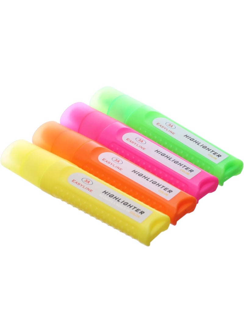 3A 2 Pack of  Highlighter Set 4 Pens LINE. - Image 1
