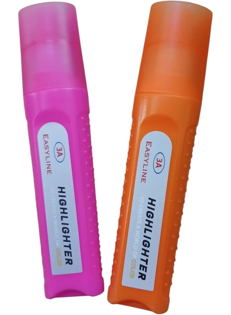 3A 2 Pack of  Highlighter Set 4 Pens LINE. - Image 2