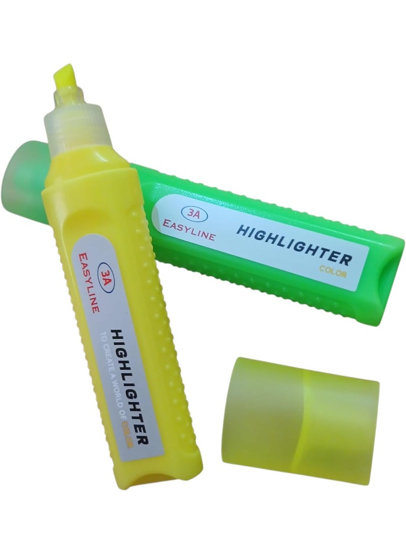 3A 2 Pack of  Highlighter Set 4 Pens LINE. - Image 3