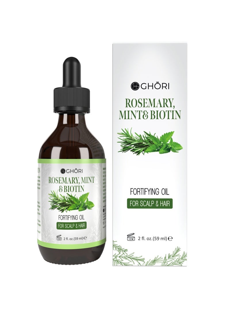 GHORI ROSEMARY OIL, MINT & BIOTIN Oil FOR HAIR GROWTH, HAIRFALL CONTROL & SCALP NOURISHMENT  - Image 1