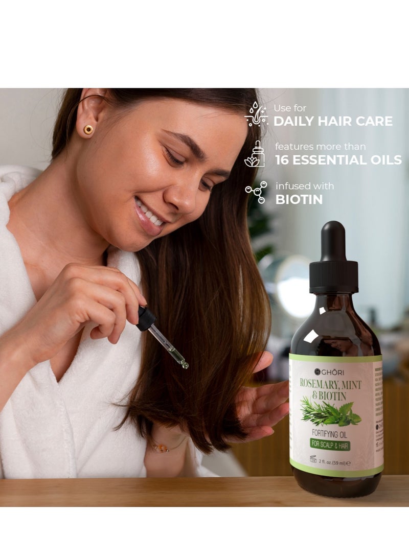 GHORI ROSEMARY OIL, MINT & BIOTIN Oil FOR HAIR GROWTH, HAIRFALL CONTROL & SCALP NOURISHMENT  - Image 5