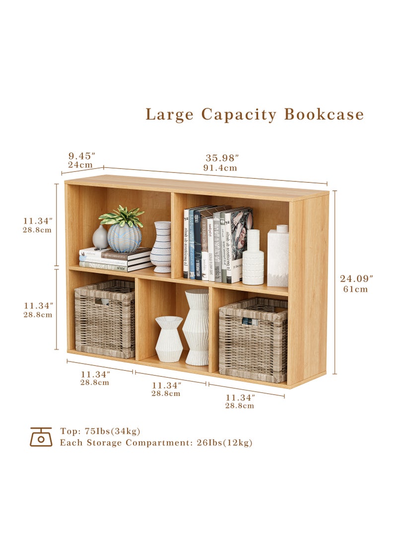 DOOHWAN 11in Cube Storage Organizer with Closed Back - Wooden Bookshelf Display Cubes for Home, Office, Closet Cabinet Organizer Shelf - Image 5