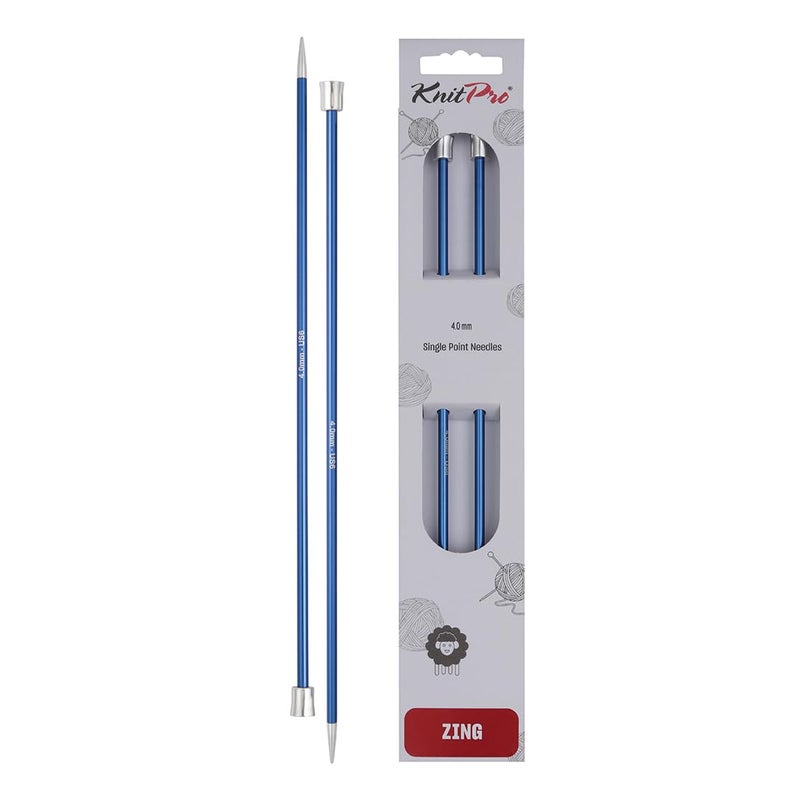 KnitPro Zing Single Pointed Needles 14 35cm  400mm