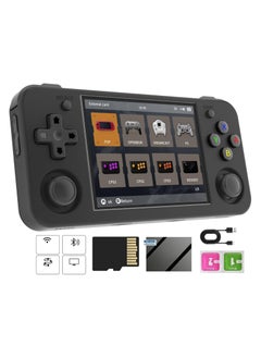 وحدة تحكم ألعاب محمولة RG35XX H Retro، تدعم مخرج HDMI TV 5G، WiFi، Bluetooth 4.2، شاشة IPS مقاس 3.5 بوصة، نظام Linux مدمج، بطاقة TF سعة 64 جيجابايت، 5515 لعبة