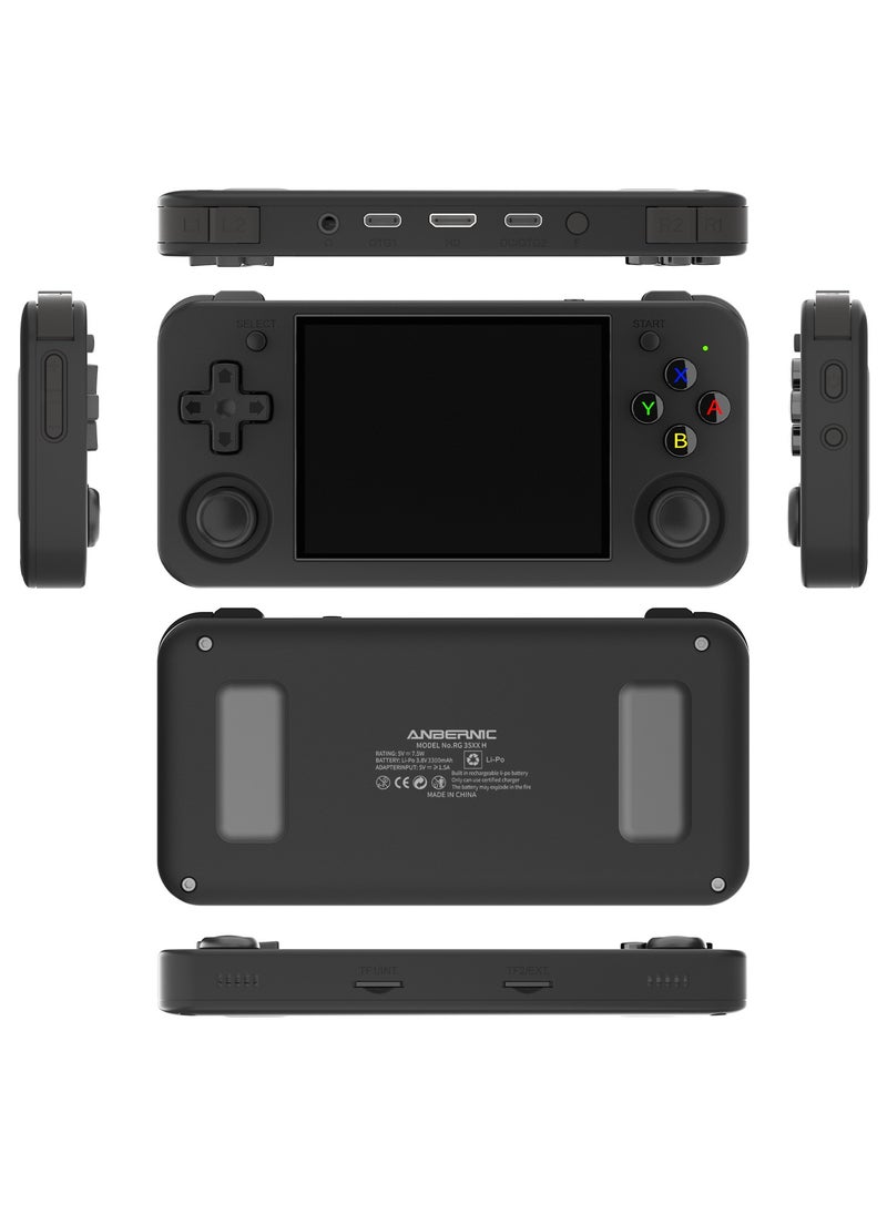 أنبيرنيك - وحدة تحكم ألعاب محمولة RG35XX H Retro، تدعم مخرج HDMI TV 5G، WiFi، Bluetooth 4.2، شاشة IPS مقاس 3.5 بوصة، نظام Linux مدمج، بطاقة TF سعة 64 جيجابايت، 5515 لعبة - Image 1
