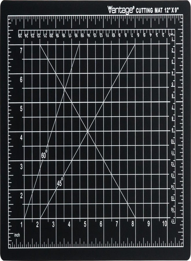 Dahle Vantage 10670 Premium Self-Healing Cutting Mat, 9"x12", 1/2" Grid, 5 Layers for Max Healing, Perfect for Crafts & Sewing, Black - Image 1