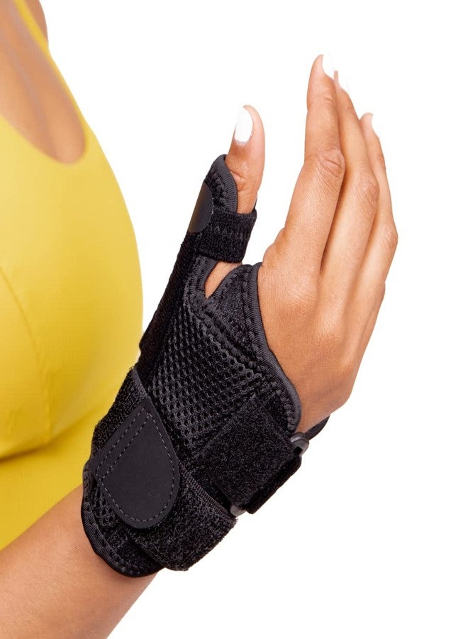 BraceAbility Trigger Thumb Splint - Jammed, Sprained or Broken CMC Joint and Wrist Spica Support Brace for Tendonitis Treatment, Arthritis Pain Relief, Carpal Tunnel Stabilizer for Right or Left Hand - Image 1