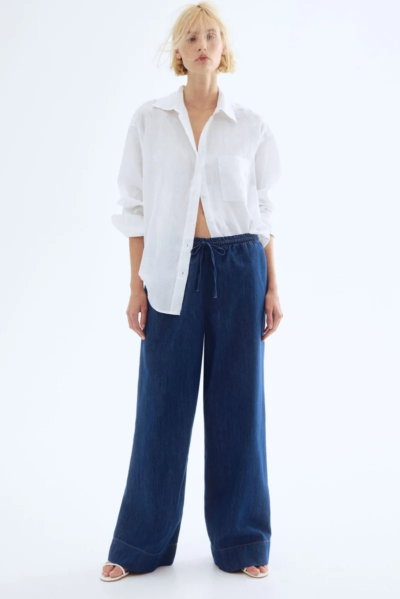 H&M Denim pull-on trousers