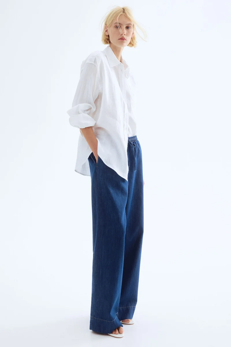 H&M Denim pull-on trousers