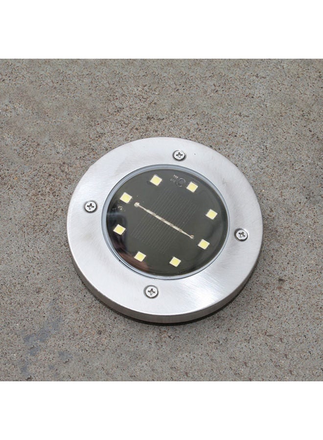 إسكدنيا مصباح LED بإضاءة دافئة يعمل بالطاقة الشمسية. فضي/أسود - Image 2