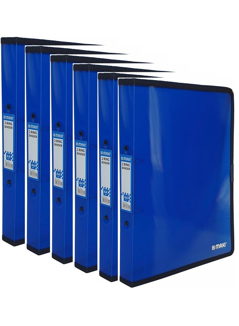 Maxi 6-Piece A4 Size Two Ring Binder Blue  - Image 1