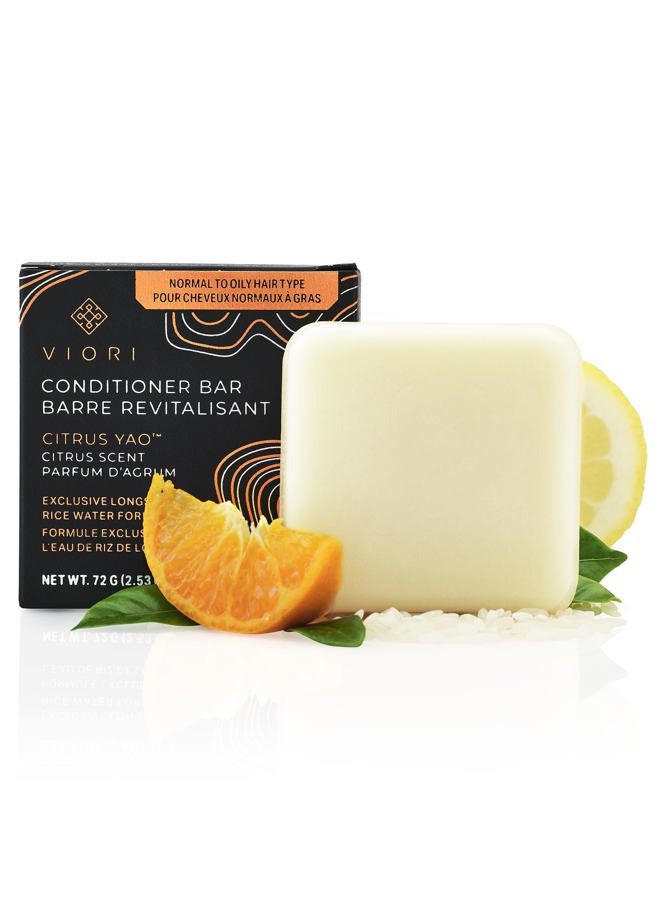 Viori Citrus Yao Conditioner Bar Made with Rice Water - Handcrafted All Natural Organic Conditioner - Image 1