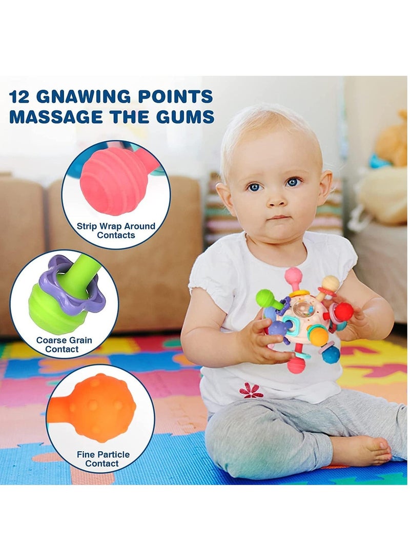 عربست ألعاب التسنين، ألعاب التسنين الحسية للأطفال من عمر 6 إلى 12 شهرًا، ألعاب التسنين للأطفال حديثي الولادة، ألعاب المضغ، كرات التسنين، ألعاب التسنين، أنشطة الإمساك، ألعاب الأطفال هدية - Image 5