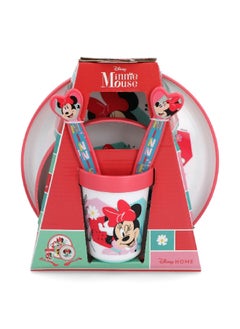 STOR 5-Piece Premium Bicolor Minnie Mouse Dinnerware Set Multicolour 260 ml  - Image 1