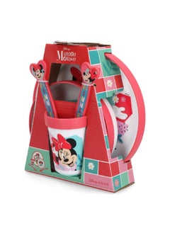 STOR 5-Piece Premium Bicolor Minnie Mouse Dinnerware Set Multicolour 260 ml  - Image 2