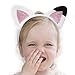 Creatoy Cat Ears Headband Kids dollhouse plush toys Glitter Headbands Toddler Kitty Hairband Doll house Party Supplies Halloween Dress Up Favors - Image 3