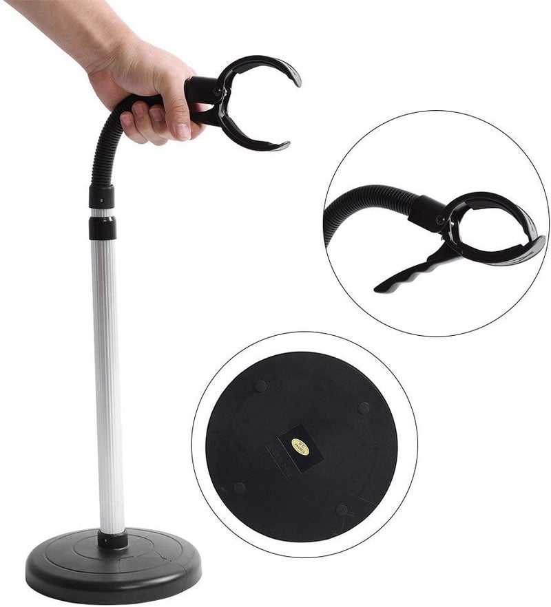 Blow Dryer Stand, Adjustable Hands-Free Stainless Steel Hair Dryer Holder with Movable Suction Holder - Image 4
