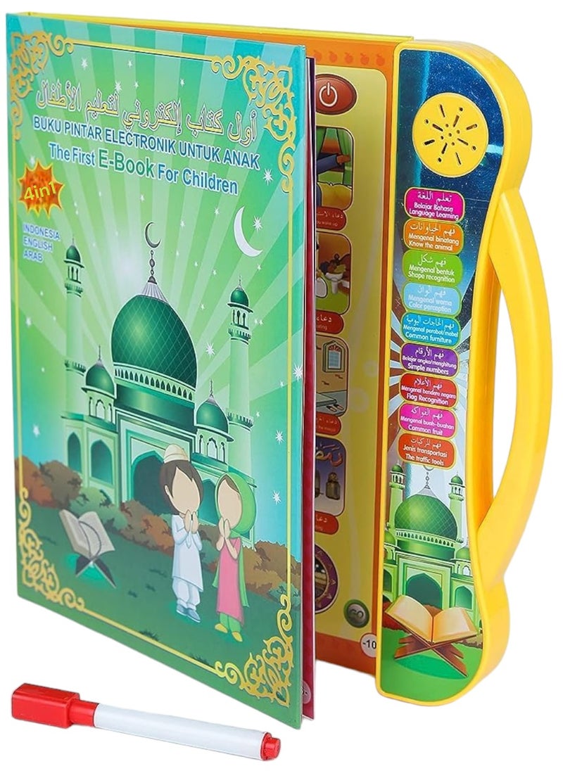 تشايلد توي كتاب تعليمي لتعليم اللغة العربية والإنجليزية، الحروف الأبجدية، عد الحيوانات، الفواكه، الصلاة والوضوء، كتاب إلكتروني للأطفال  - Image 2