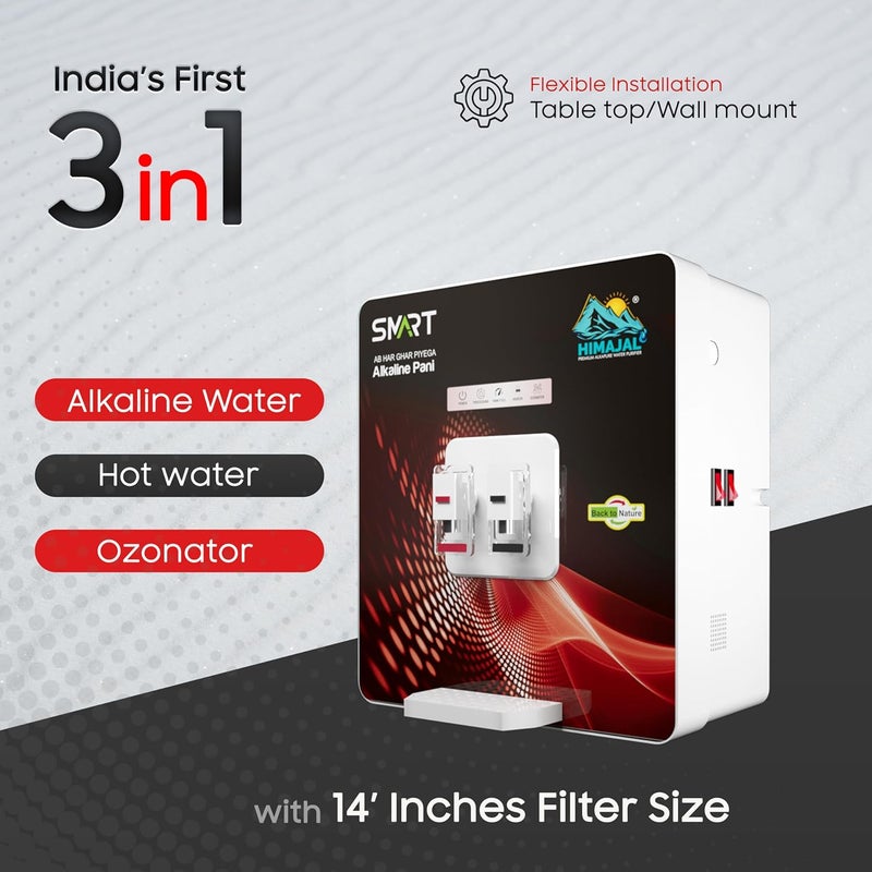 HIMAJAL PREMIUM ALKALINE RO PURIFIER HIMAJAL PREMIUM ALKALINE RO PURIFIER Himajal Smart Alkaline Water Purifier White - Image 3