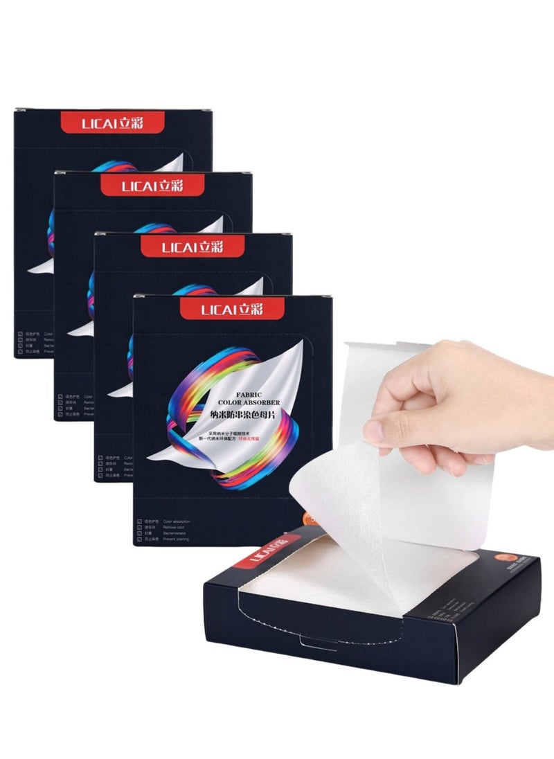 Generic 250PCS Mixed Washing Of Clothes To Prevent Staining,Anti-cross Dyeing,Fabric Color Absorb Sheet 50PCS*5  - Image 1