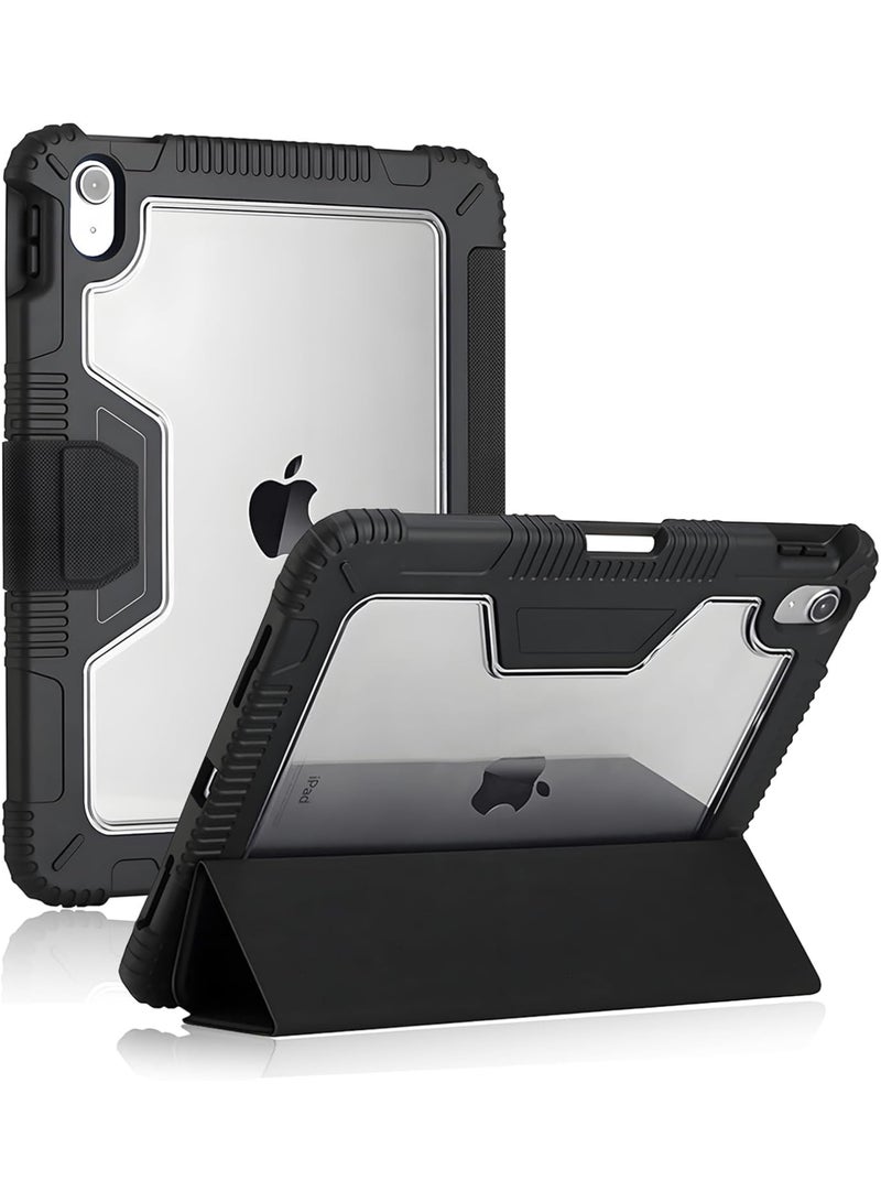 Rock Pow for iPad (A16) 11th Generation 11-inch 2025 Case/iPad10th 10.9 Inch 2022 Case，Heavy Duty Shockproof Rugged Cover，Support Auto Sleep/Wake,(Black) - Image 1
