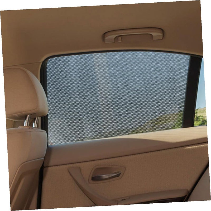 ظلال نوافذ السيارات مقاس 30x40 سم، زوجان من شاشات نوافذ السيارات مزودة بفيلم لاصق ثابت ومانع جزئي لأشعة الشمس، مناسبة للتخييم وحماية المركبات. - Image 5