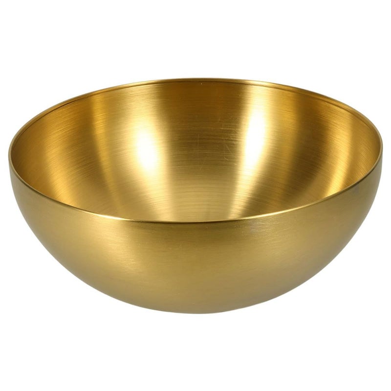 Stainless Steel Mixing Bowl 20cm Gold Salad Serving Bowl for Korean Bbq - Image 2
