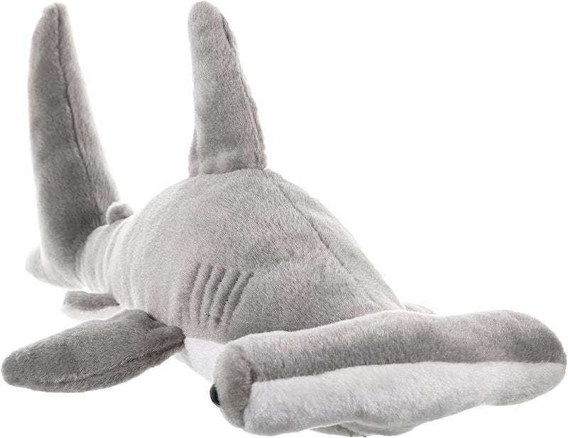 وايلد ريبابليك لعبة قطيفة من على شكل سمكة قرش المطرقة، ألعاب Cuddlekins الناعمة، هدايا للأطفال بطول 50 سم، رمادي/أبيض - Image 1