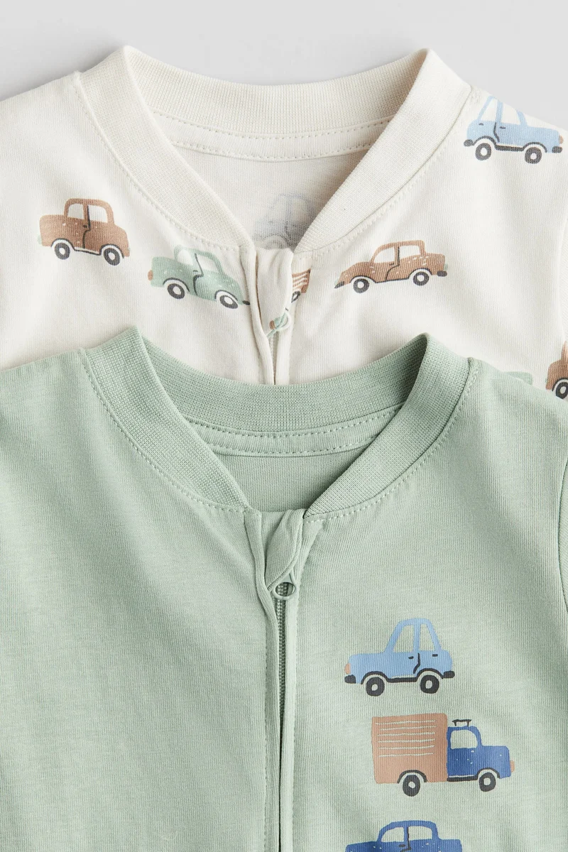 H&M 2-pack patterned cotton pyjamas