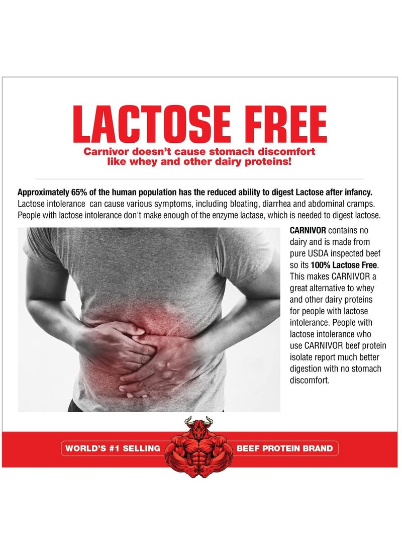 MUSCLEMEDS Carnivor Mass Anabolic Beef Protein Gainer Strawberry Flavor 14 Servings.  - Image 5