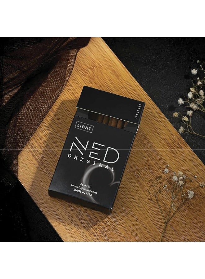 Ned Lite Natural Vietnamese Oud Incense Sticks with Modern Base – Gentle and Soft Scent – 25 Thick Long-Lasting Sticks | 35+ Minutes - Image 3