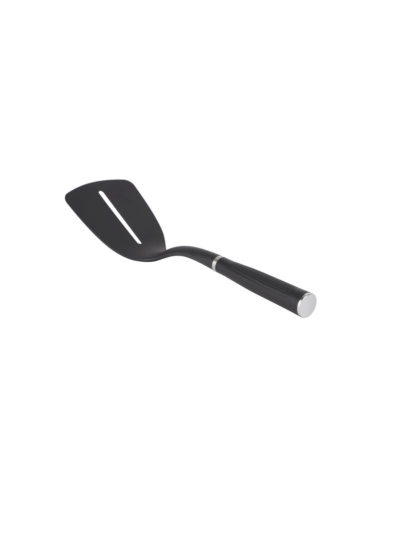 Royalford Nylon Slotted Turner- RF11918| Ideal for Flipping, Tossing and Transferring Black - Image 3