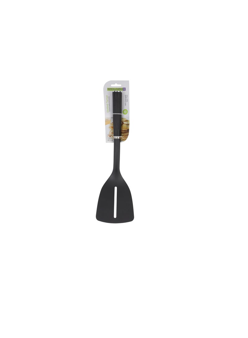 Royalford Nylon Slotted Turner- RF11918| Ideal for Flipping, Tossing and Transferring Black - Image 5