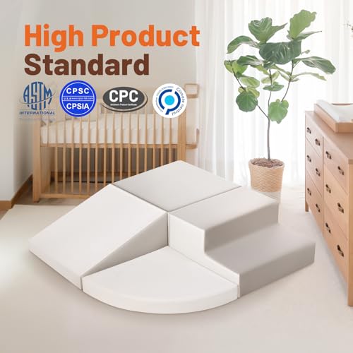 TODIBY Foam Blocks Climbing for Kids Toddler Toys for Indoor and Outdoor Fun Soft PU Leather Play Structure for Crawling and Sliding Ideal for Playhouse and Play Gym Activities - Image 5