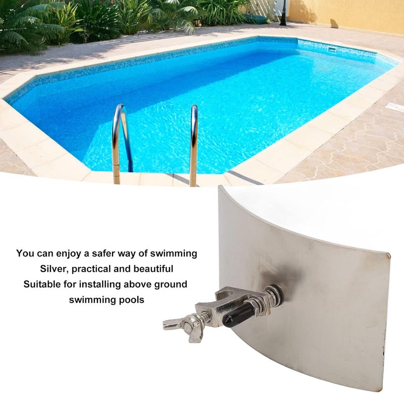 klarako 0.2in Thickness Pool Bonding Kit, Stainless Steel Bonding Plate with Screw for Skimmers Above Ground Pools in Direct Contact with Pool Water - Image 2