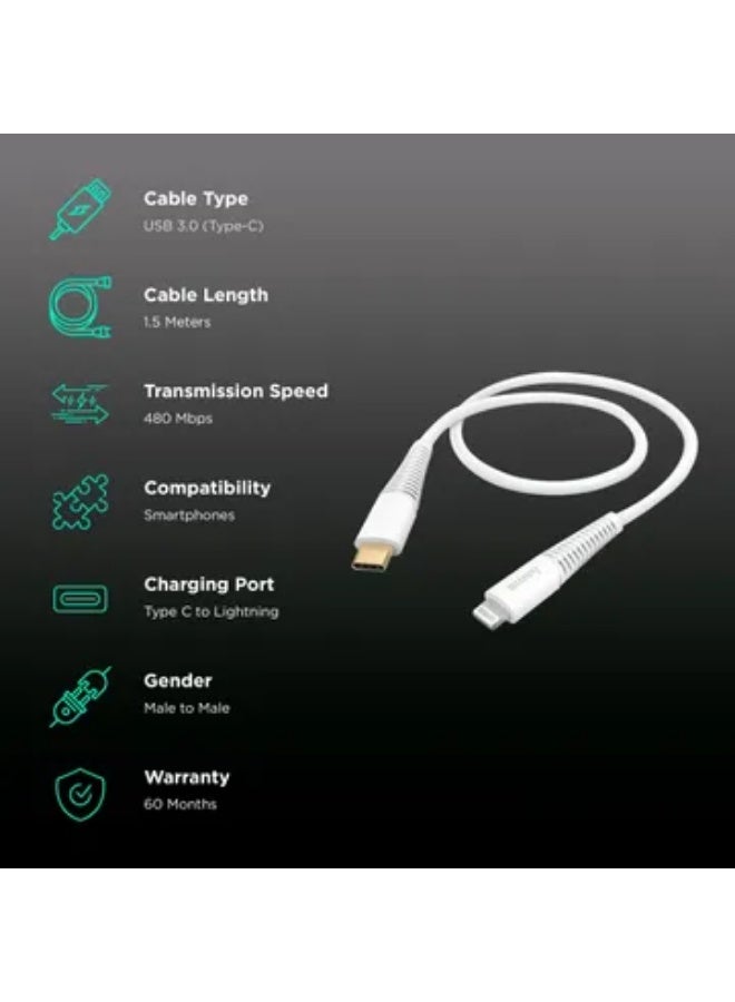 hama Type C to Lightning Connector, Type B, Type C 4.95 Feet (1.5 M) Cable - Image 2