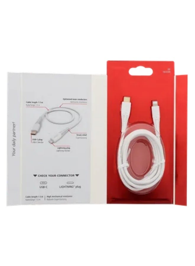 hama Type C to Lightning Connector, Type B, Type C 4.95 Feet (1.5 M) Cable - Image 3