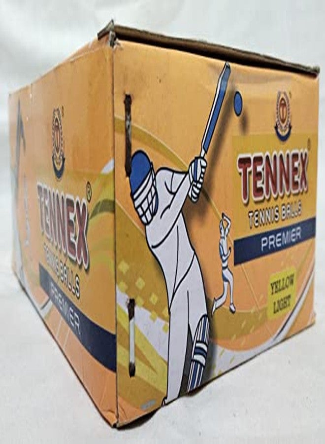TENNEX Premier Soft Tennis Ball for Under Arm Cricket | Light | Standard Size for Tournament and Practice (6 Pcs, Yellow) - Image 4