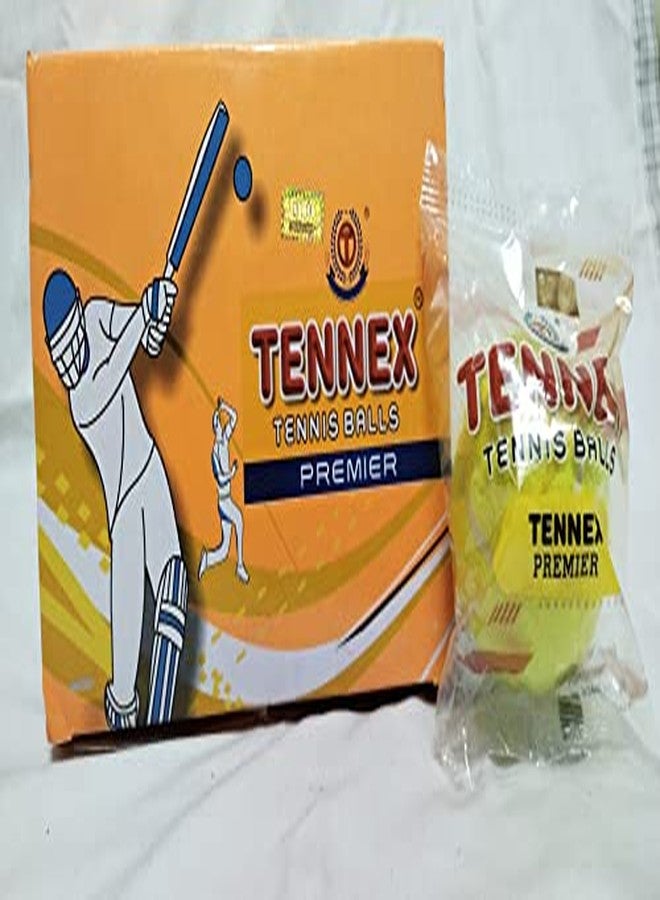 TENNEX Premier Soft Tennis Ball for Under Arm Cricket | Light | Standard Size for Tournament and Practice (6 Pcs, Yellow) - Image 3