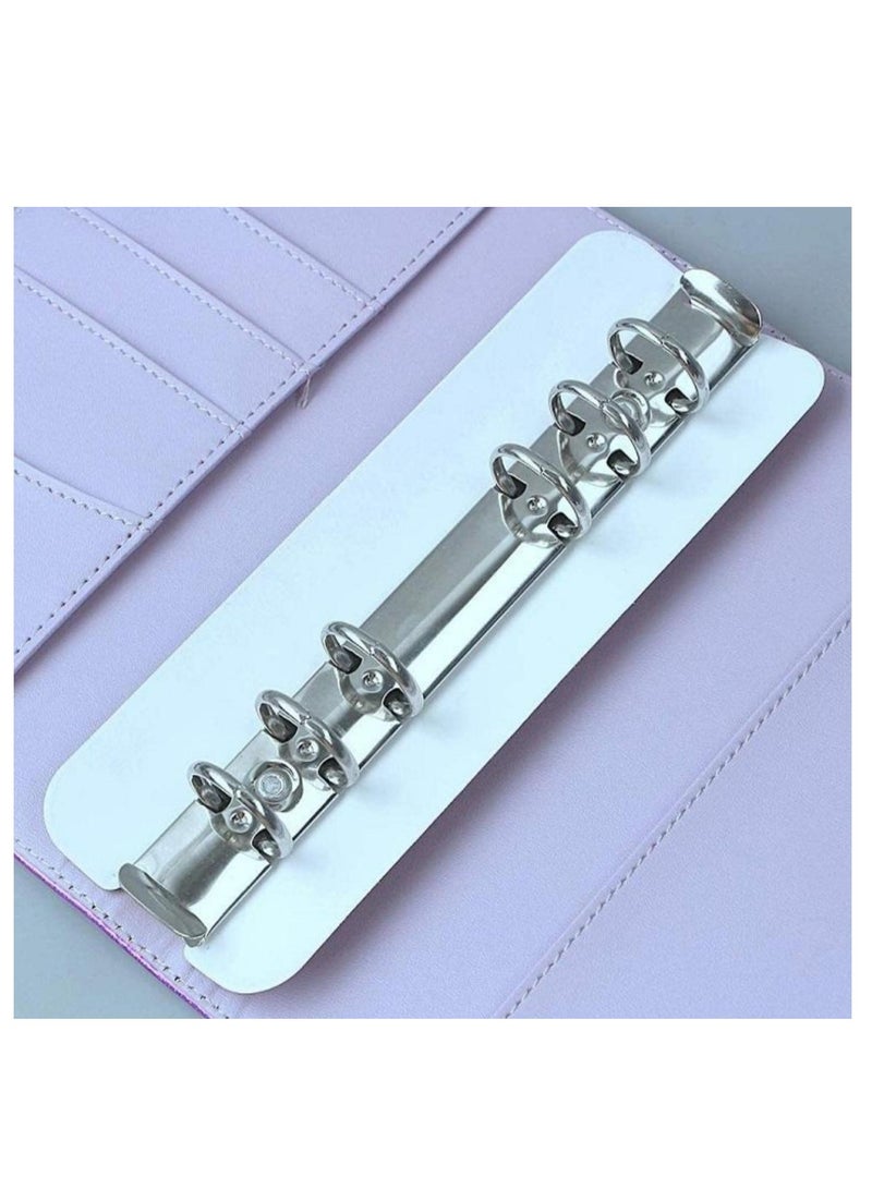 Money envelope, budget papers, and expenses - with cash envelopes for budgeting and saving money - colored sticky notes and a metal pen - purple - Image 4