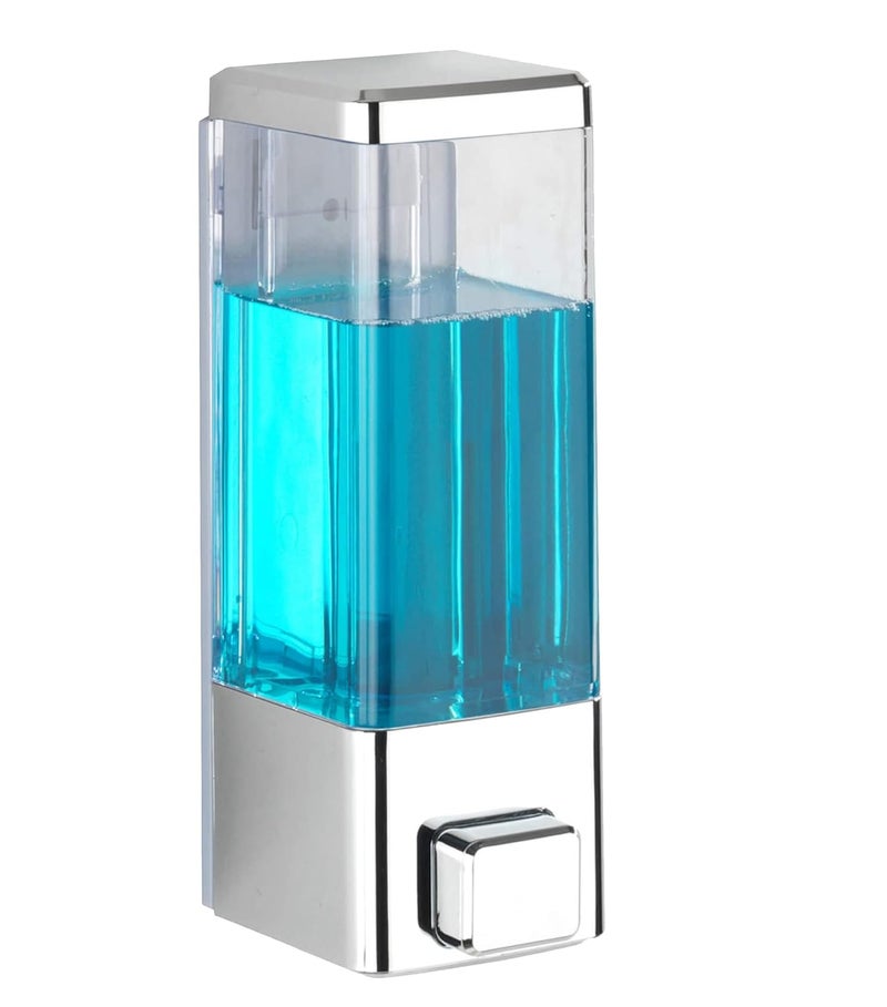 Cloudtail Cloudtail Push ButtonSoapConditionerShampooSanitizerGelFoamLiquidLotionHandwashDispenserWall MountedIdeal ForKitchenBathroomWash BasinMaterialAbsCapacity350MlColorSilverSet Of 1  - Image 1
